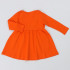 Платье "Милые зверушки" ДПД286067 оранжевый/Мордочка лисички