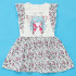 Платье "Новая Алиса" ДПК957001н сливки+цветы розовый/Кролик в лесу