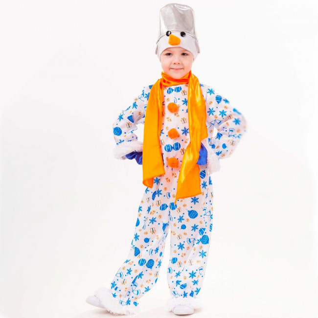 Карнавальный костюм "Снеговик Снежок" 1037 к-18 