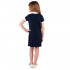 Платье "Маки" ДПК148804 темно-синий+белый