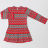 Платье "Дефиле" ДПД420067н сливки+орнамент/Девочка с ламой