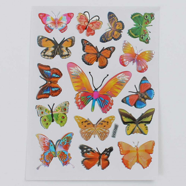 Наклейка "Бабочки " (1 лист) 858291