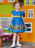 Платье "Весняна" ХП-1617 синее