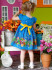 Платье "Весняна" ХП-1617 синее