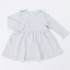 Платье "Платья для малышек" ДПД082070 светло-серый/Кошка вязаная/светло-серый