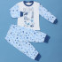 Пижама "Сны в Италии" УНЖ301067 белый+маки голубой