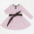 Платье "Осенний блюз" ДПД854067н шоколадный горох на розовом+шоколад